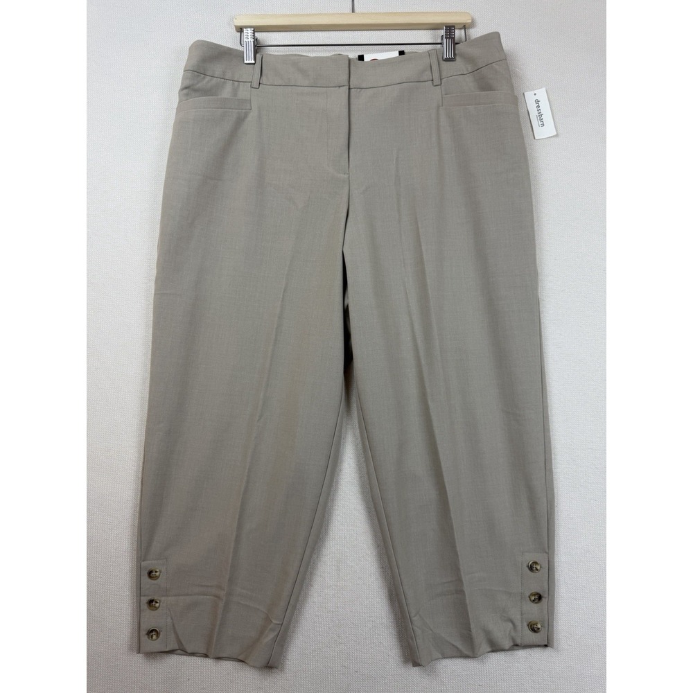 NWT Dress Barn Roz & Ali Secret Agent Tummy Control Crop Pants Size 16W Stretch